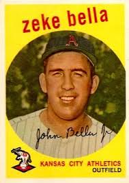 1959 Topps #254 Zeke Bella Front - 43-254Fr