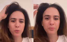 Tata Werneck erra ao cortar o próprio cabelo