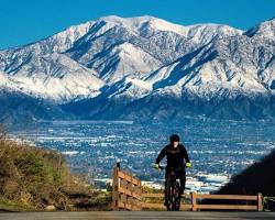 Image of Snowcapped mountains in California