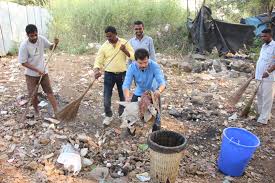 Image result for team of tmkoc in safai abhiyan