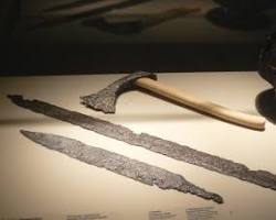 Image of Carolingian weapons spear shield axe