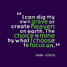 Quotes from Allison Odenthal: I can dig my own grave or create ... via Relatably.com