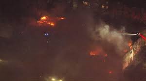 Sky 5: Massive apartment fire in Morrisville