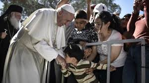 Resultado de imagen para Papa FRancisco Lesbos