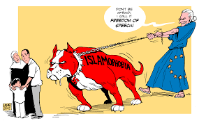 Image result for ISLAMOPHOBIA CARTOON