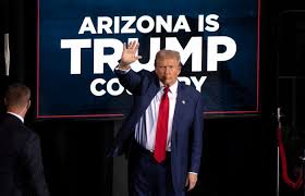 Trump had to front $145,000 to secure a rally space in Arizona amid reports 
he left an unpaid bill at the same venue in 2016