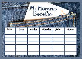 Resultado de imagen para horarios de clases secundario