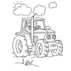 Dessin de tracteur Tom - Coloriages de vhicules imprimer