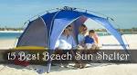 Sun shelters for the beach