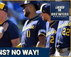 Jackson Chourio reaction Brewers dugout viral MLB 2026, generada por IA