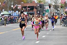 2026 Boston Marathon photos finish line and along the course