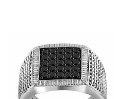 Image of Statement Ring real diamond ring for men