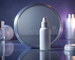 serene luxury nighttime skincare aesthetic glass bottles on a dark silk background with moonlight and soft candles luxury beauty photography, AI generated