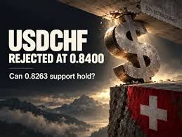 USDCHF se aleja de la resistencia diaria clave. Los vendedores empujan hacia un importante soporte horario.