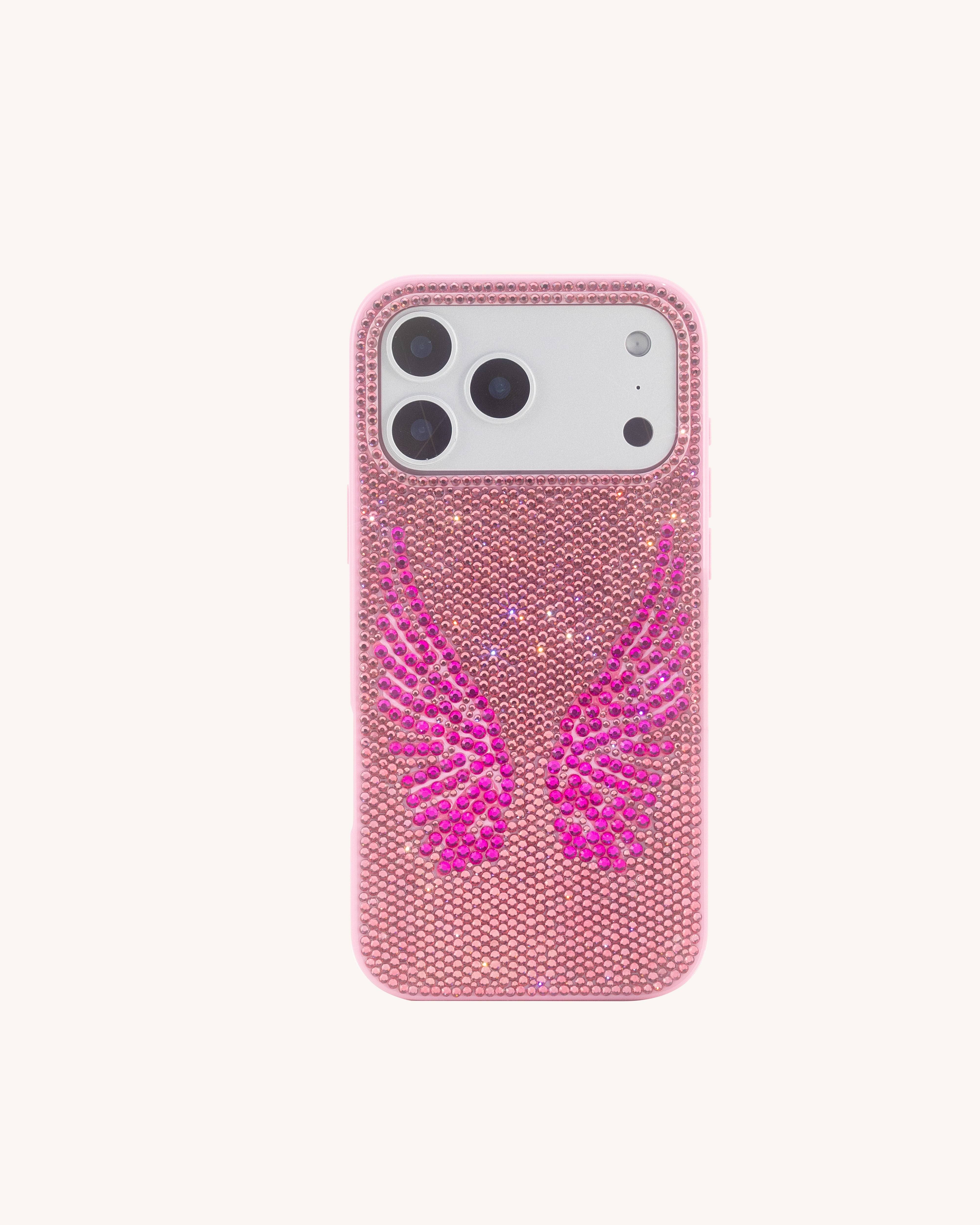 Artificial Crystal Angel Wings Phone Case
