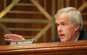 Jeff Bingaman is currently helping craft a bipartisan proposal in the Senate Finance Committee, which will undoubtedly influence the final Senate bill. - Jeff_Bingaman