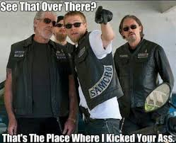 Found this hilarious. Jax Teller. Clay Morrow. Chibs Telford. Opie ... via Relatably.com