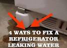 Water Leaks Frigidaire Side by Side Refrigerator