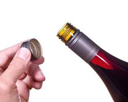 Image of screw cap wine bottle