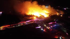 Multiple animals killed as massive fire engulfs chicken farm ...