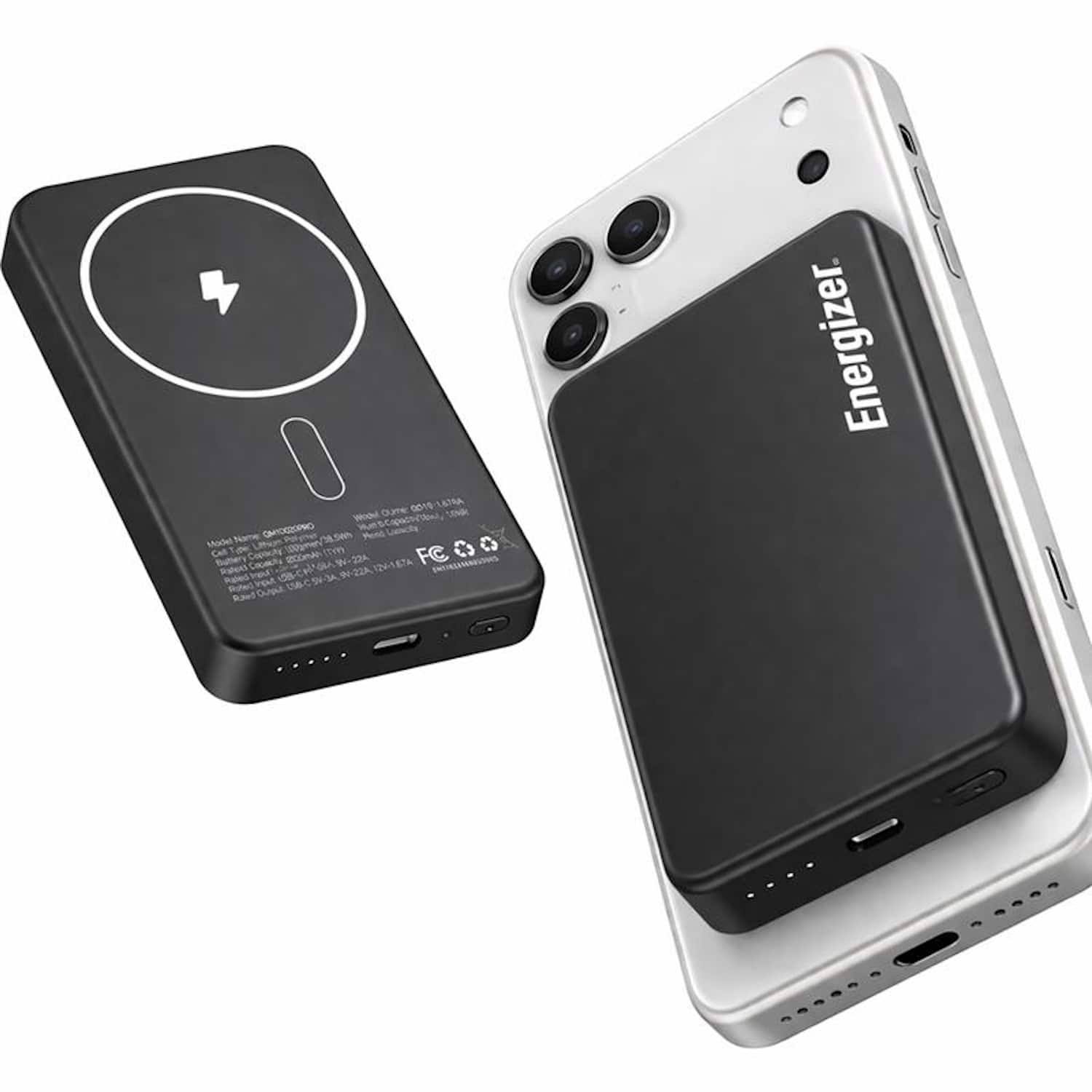 Energizer 10,000mAh SLIM METAL 20W Magnetic Wireless Qi/Qi2.0/MagSafe PowerBank