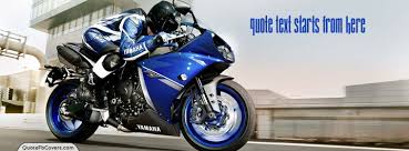 Yamaha Blue Bike Custom Quote FB Covers - Autos Facebook Covers via Relatably.com