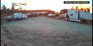 Video shows explosion caused by UPS plane crash in Louisville