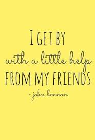 Image result for "I get by with a little help from my friends sheet music image