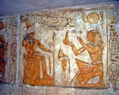 Image of relief depicting a pharaoh making offerings to the gods, demonstrating the importance of ritual in maintaining cosmic order.