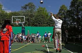 Image result for picture of obama playing basketball