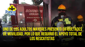 Intensa movilización en San Juan Bosco por incendio en casa habitación