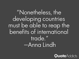 INTERNATIONAL TRADE Quotes Like Success via Relatably.com