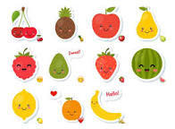 Image result for Stickers on fruits