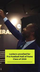 Lockers unveiled for 2026 Pro Football Hall of Fame enshrinees