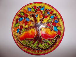 Resultado de imagen para artesania en vidrio pintado