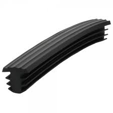 Traptrede Profiel | Rubber | Zwart | 25 meter | Duovorm