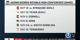 UConn unveils women’s basketball non-conference schedule