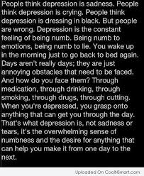 Depression Quotes, Sayings about being depressed (75 quotes ... via Relatably.com