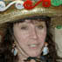 Robyn Clayton posing in her kitchen; St. Peter&#39;s Fiesta Hats; 2012: Gloucester - Clayton_detail4