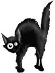Image de chat noir d'halloween