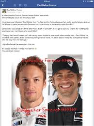 F1 driver Jenson Button | Paul Walker Quotes/Tweets/Articles ... via Relatably.com