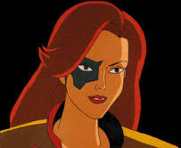 Fox Xanatos, nee Janine Reynard, was leader of the Pack, a group brought together by Xanatos for television. However, they moonlight as mercenaries. - fox