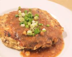サバ缶味噌煮と豆腐のハンバーグの画像