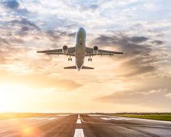 Image of plane taking off