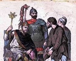 Image of Carolingian social hierarchy illustration