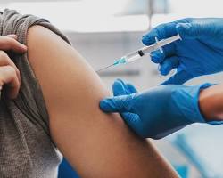 person getting a vaccine