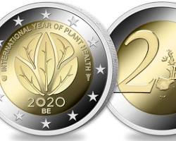 €2歐元硬幣的圖片