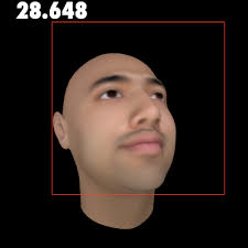 The Viola-Jones detection method is robust, but falters slightly in this next example when the face is rotated so that some of the features are obscured. - bxb2