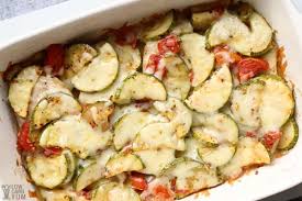 Baked Chicken and Zucchini Casserole with Tomatoes - Low Carb ...