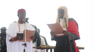 Image result for okowa sworn in as a governor